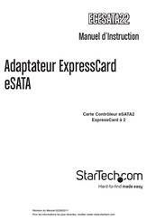 StarTech ECESATA22 Manuel D'instructions