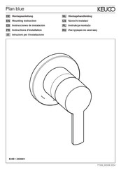 KEUCO Plan blue 53951 0001 Serie Instructions D'installation