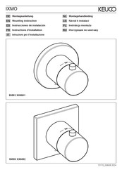 Keuco IXMO 59553 0001 Serie Instructions D'installation