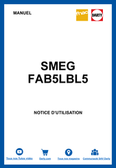 Smeg FAB5LBL5 Notice D'utilisation