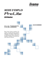 Iiyama ProLite LH6562S Mode D'emploi