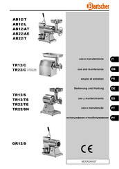 Bartscher AB22/T Emploi Et Entretien