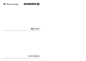 ROSIERES RLF 310 Mode D'emploi