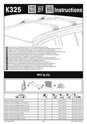 Yakima K325 Instructions De Montage