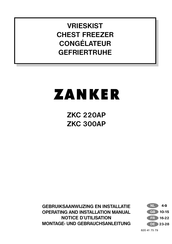 ZANKER ZKC 220AP Notice D'utilisation