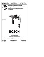 Bosch 1169VSR Consignes De Fonctionnement/Sécurité