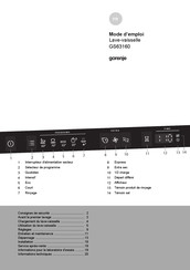 Gorenje GS63160 Mode D'emploi