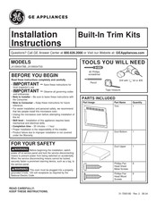 GE Appliances JX1095S4TBB Instructions D'installation