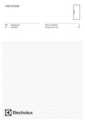 Electrolux LRB1AF32W Notice D'utilisation