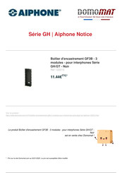 Aiphone GF3B Manuel D'installation Et D'utilisation