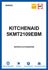 KitchenAid 5KMT2109EBM Mode D'emploi