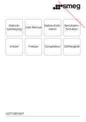 Smeg UD7108FSEP Notice D'utilisation