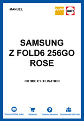 Samsung SM-F956B/DS Guide Utilisateur