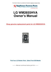 LG WM2655H A Série Manuel D'utilisation