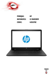 HP Notebook 17-AK039NF Manuel De L'utilisateur