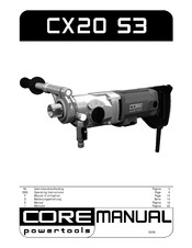 CORE powertools CX20 S3 Manuel