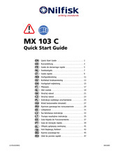 Nilfisk MX 103 C Guide De Démarrage Rapide