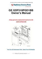 GE GDF510PGD1BB Manuel D'utilisation