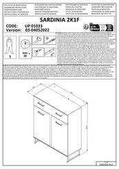 Dedeman SARDINIA 2K1F UP 01033 Instructions D'assemblage