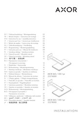 Axor 460 / 300 1jet 35274000 Mode D'emploi / Instructions De Montage