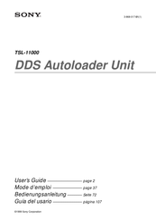 Sony TSL-11000 Mode D'emploi