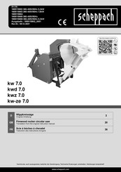 Scheppach 1905115906 Traduction Des Instructions D'origine