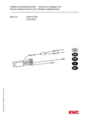 KWC AQUA3000OPEN ZAQUA018 Notice De Montage Et De Mise En Service