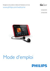 Philips GoGear SA060308SA Mode D'emploi