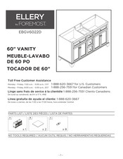 Foremost ELLERY EBGV6022D Instructions De Montage