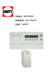 Electrolux ARTHUR MARTIN AWT 14620 W Notice D'utilisation