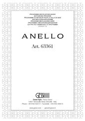 Gessi ANELLO 63361#031 Instructions De Montage