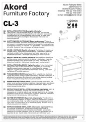 Akord CL-3 Instructions D'installation