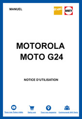 Motorola MOTO G24 Guide De L'utilisateur