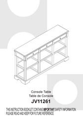 Costway JV11261 Instructions D'assemblage