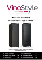 VinoStyle VSS151PVNF Manuel D'utilisation