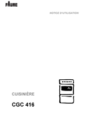 FAURE CGC 416 Notice D'utilisation