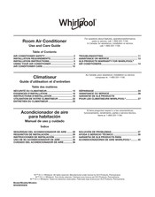 Whirlpool WHAW050EW Guide D'utilisation Et D'entretien