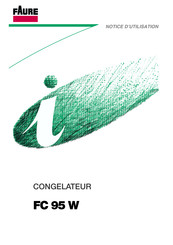 FAURE FC 95 W Notice D'utilisation