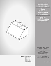 Elica ECL636SS Guide D'utilisation, D'entretien Et D'installation