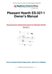 Pleasant Hearth ES-327-1 Mode D'emploi