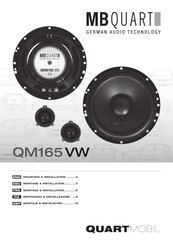 MB QUART QM165 VW Instructions De Montage