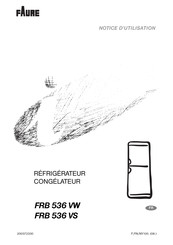 FAURE FRB 536 VW Notice D'utilisation