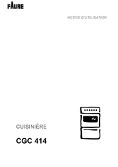 FAURE CGC 414W Notice D'utilisation