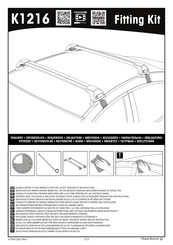 Yakima K1216 Instructions De Montage