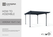 Palram CANOPIA VERONA 10x17/3x5 Instructions De Montage