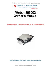 Weber 396002 Guide De L'utilisateur