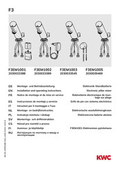 KWC F3 Série Notice De Montage Et De Mise En Service