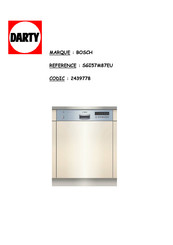 Bosch SGI57M87EU Manuel D'utilisation