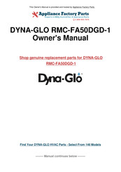 Dyna-Glo PRO RMC-FA100DGP-01 Manuel D'instructions