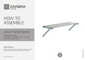 Palram CANOPIA UTILITY SHED SHELF Instructions De Montage